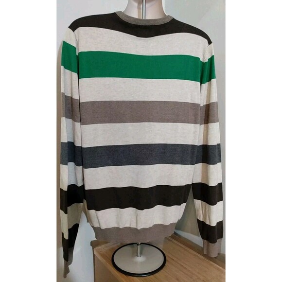 Ezekiel‎ Men V neck  Stripe Long sleeve Pullover Sweater Size Xl - Picture 5 of 6